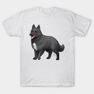 Dog - Belgian Sheepdog - Black and White T-Shirt